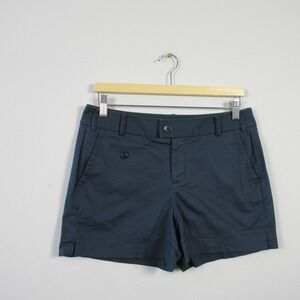 Banana Republic Martin Fit Chino Shorts Women 6 Blue Y2K Casual Preppy 206